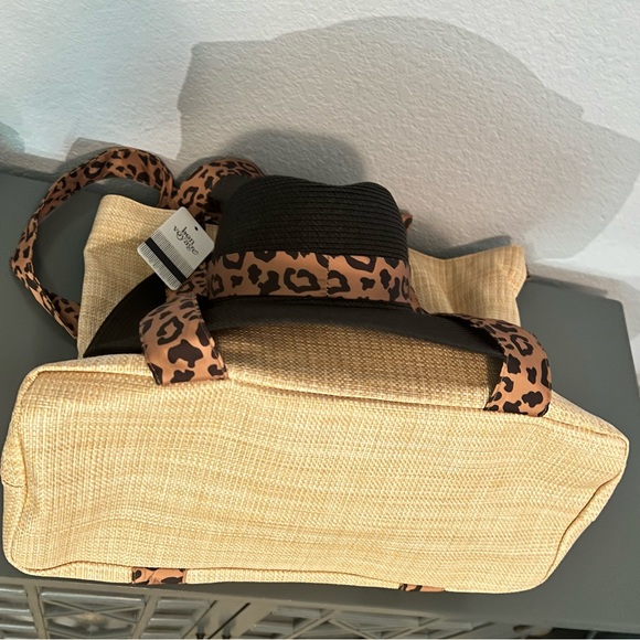 Hat Carrying Tote Bag Large Beach Towel Travel Tote Built in Straps / Hat Carry - Picture 3 of 14